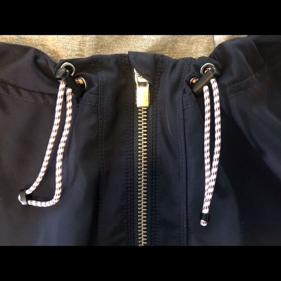 EUC Athleta Navy Blue Chill Bomber Sporty Jacket - Picture 10 of 15